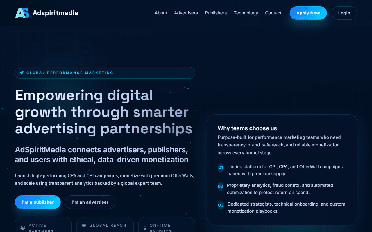 AdSpiritMedia — شبكة تحقيق دخل
