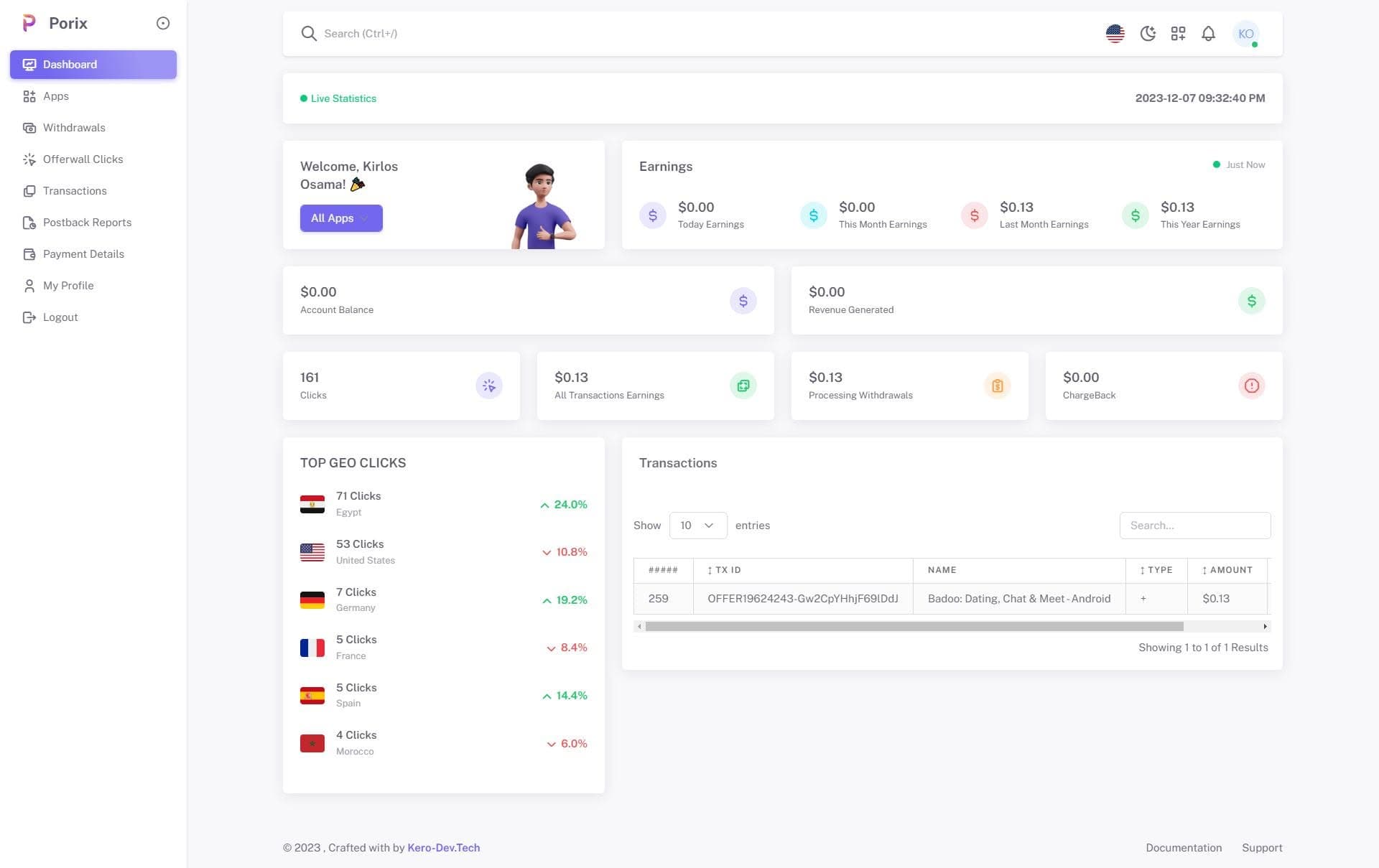 Porix — GPT Rewards Platform